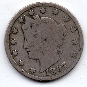 Estate Coin - 1897 Liberty Head "V" Nickel